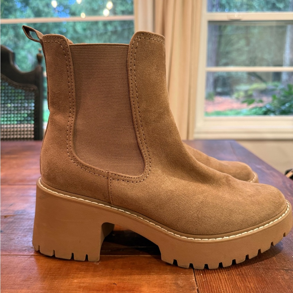 Tan Suede Ankle Boots